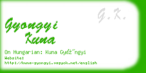 gyongyi kuna business card